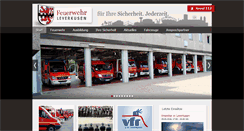 Desktop Screenshot of feuerwehr-leverkusen.de